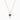 Sapphire Halo Pendant Necklace