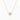 Diamond Flower with Milgrain Necklace