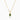 Oval Green Sapphire Pendant Necklace