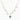 Emerald and Diamonds Charm Necklace